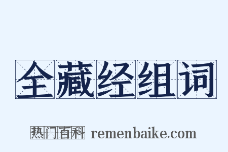 全藏经组词是什么意思的图片